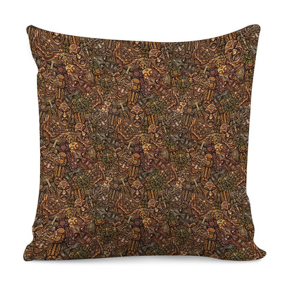 African Totem Pattern Print Pillow Cover