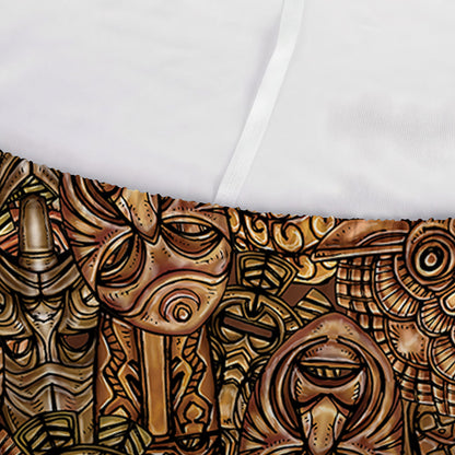 African Totem Pattern Print Sofa Cover