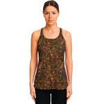 African Totem Pattern Print Women's Racerback Tank Top