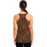 African Totem Pattern Print Women's Racerback Tank Top