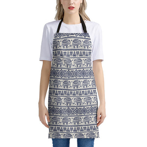 African Tribal Elephant Pattern Print Apron