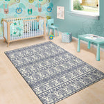 African Tribal Elephant Pattern Print Area Rug