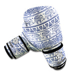 African Tribal Elephant Pattern Print Boxing Gloves