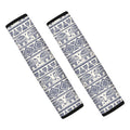 African Tribal Elephant Pattern Print Car Seat Belt Covers