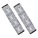 African Tribal Elephant Pattern Print Car Seat Belt Covers