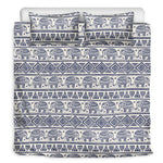 African Tribal Elephant Pattern Print Duvet Cover Bedding Set
