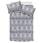 African Tribal Elephant Pattern Print Duvet Cover Bedding Set