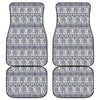 African Tribal Elephant Pattern Print Front and Back Car Floor Mats