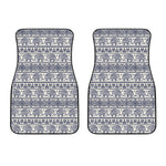 African Tribal Elephant Pattern Print Front Car Floor Mats