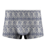 African Tribal Elephant Pattern Print Men's Boxer Briefs