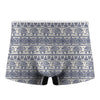 African Tribal Elephant Pattern Print Men's Boxer Briefs