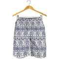 African Tribal Elephant Pattern Print Men's Shorts