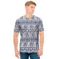African Tribal Elephant Pattern Print Men's T-Shirt