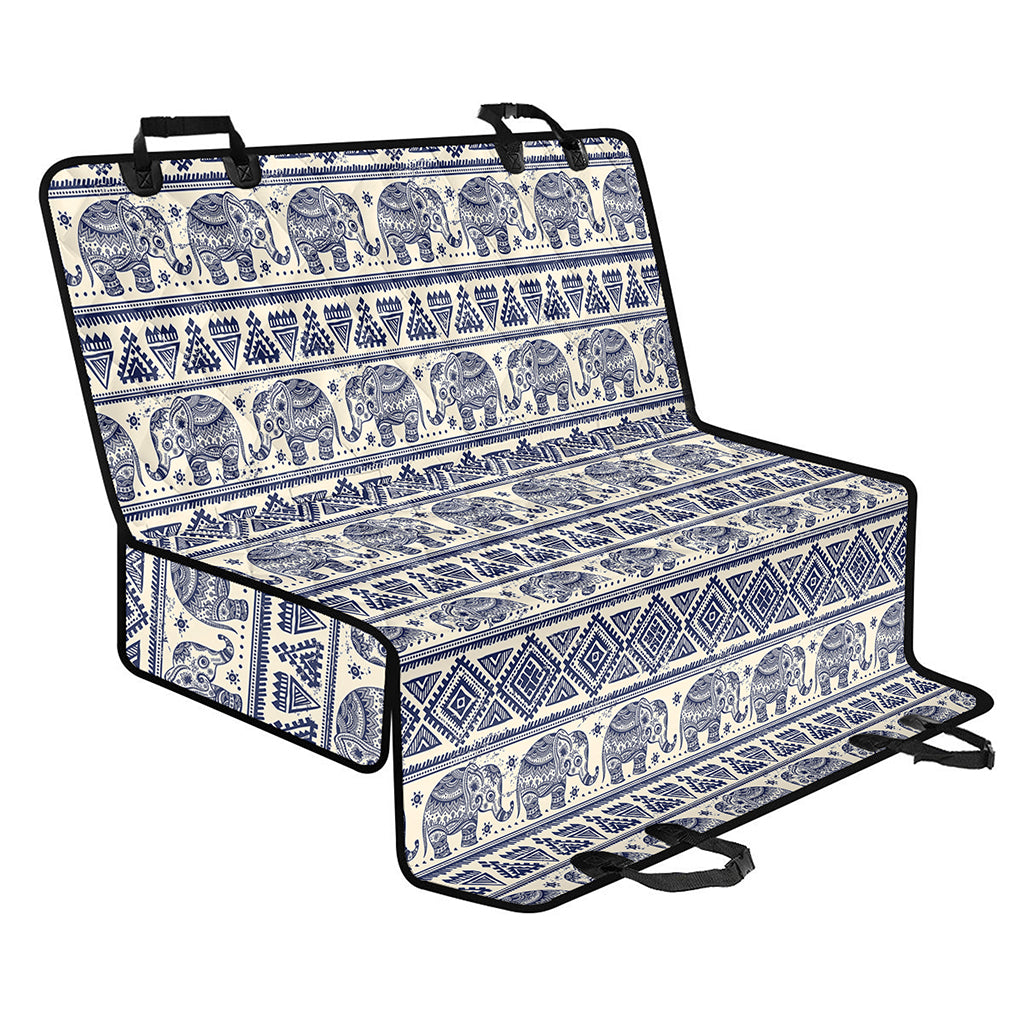 African Tribal Elephant Pattern Print Pet Car Back Seat Cover