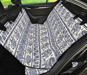 African Tribal Elephant Pattern Print Pet Car Back Seat Cover