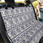 African Tribal Elephant Pattern Print Pet Car Back Seat Cover