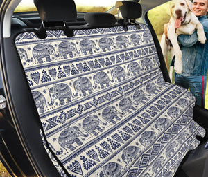 African Tribal Elephant Pattern Print Pet Car Back Seat Cover