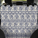 African Tribal Elephant Pattern Print Pet Car Back Seat Cover