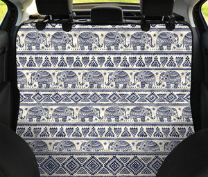 African Tribal Elephant Pattern Print Pet Car Back Seat Cover