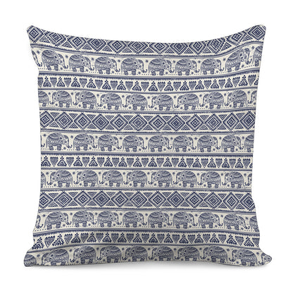 African Tribal Elephant Pattern Print Pillow Cover