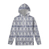 African Tribal Elephant Pattern Print Pullover Hoodie