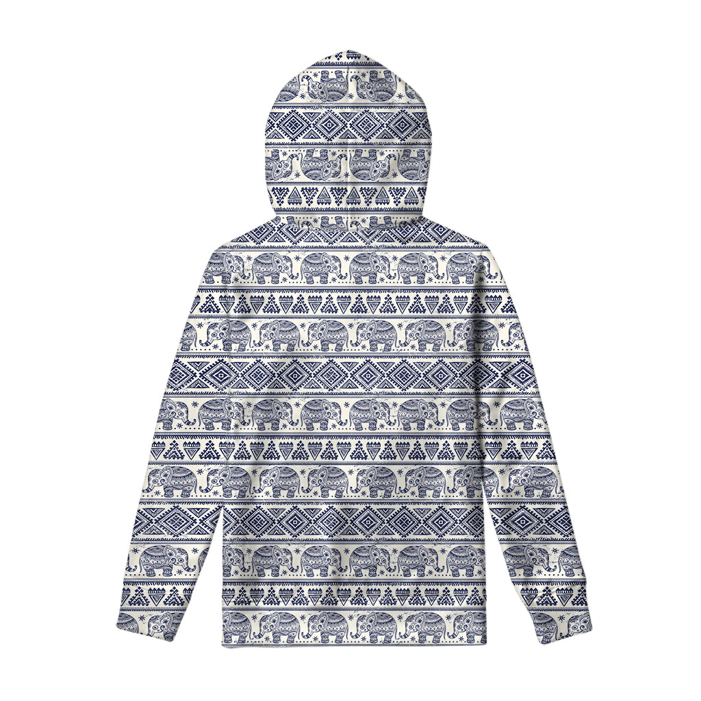 African Tribal Elephant Pattern Print Pullover Hoodie