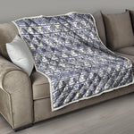 African Tribal Elephant Pattern Print Quilt