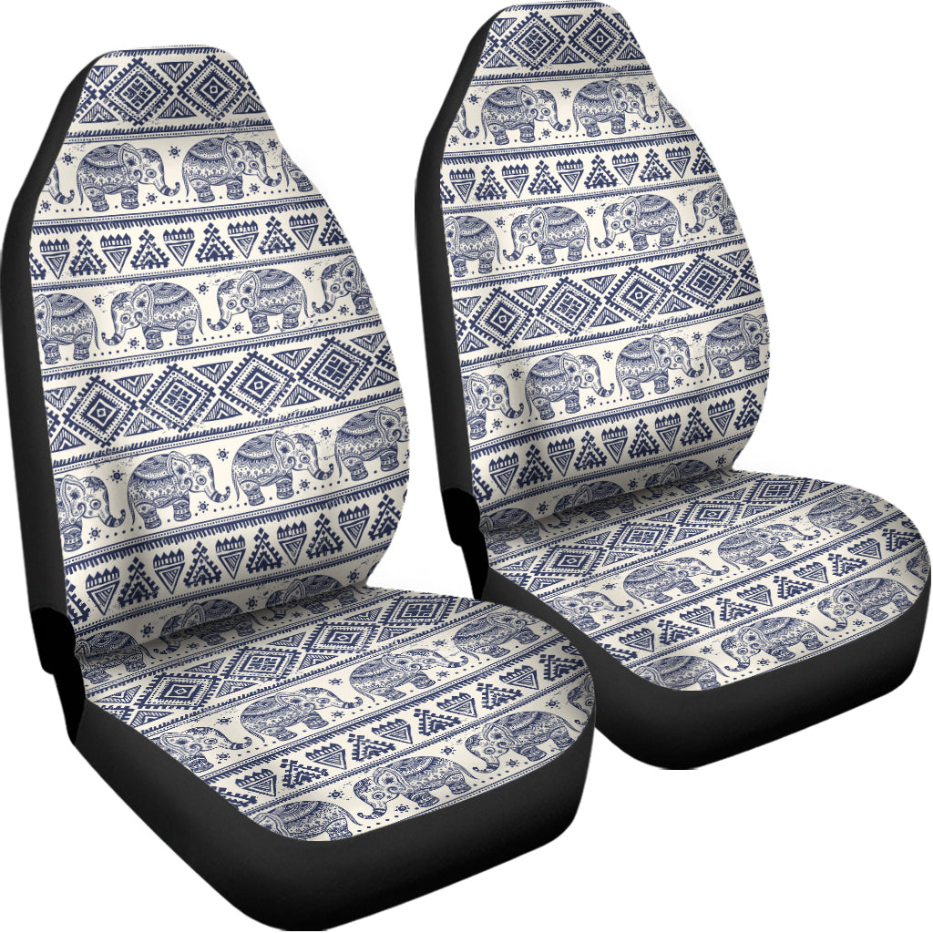 African Tribal Elephant Pattern Print Universal Fit Car Seat Covers