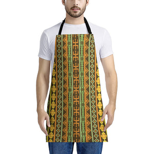 African Tribal Inspired Pattern Print Apron