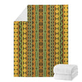 African Tribal Inspired Pattern Print Blanket