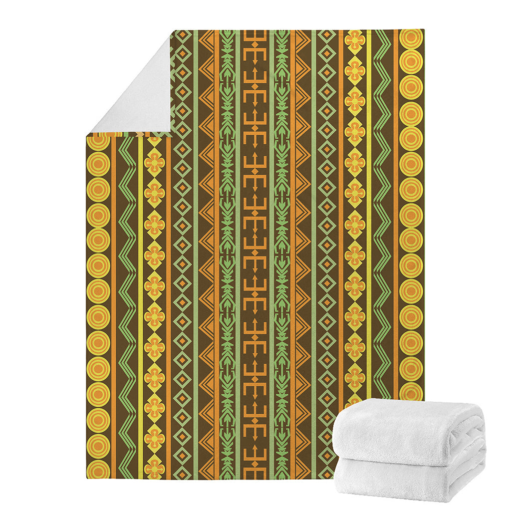 African Tribal Inspired Pattern Print Blanket