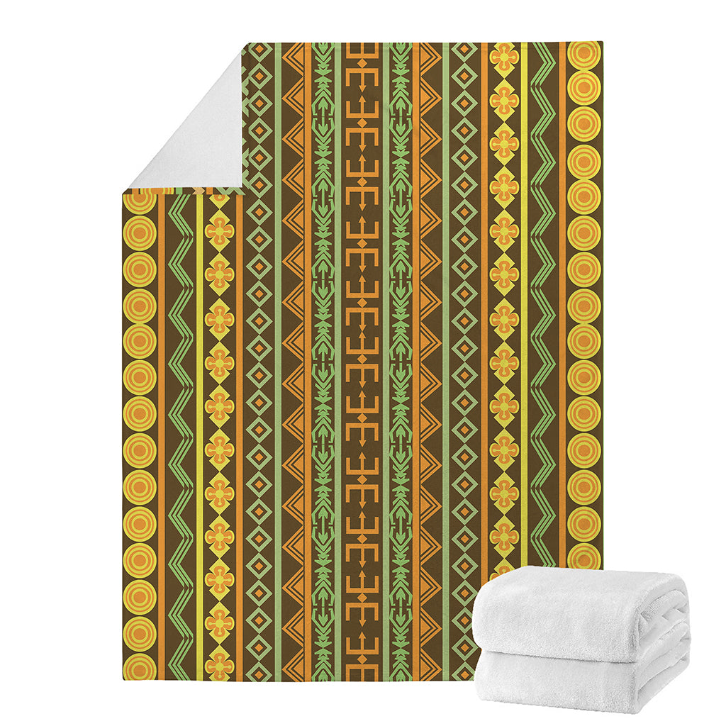 African Tribal Inspired Pattern Print Blanket