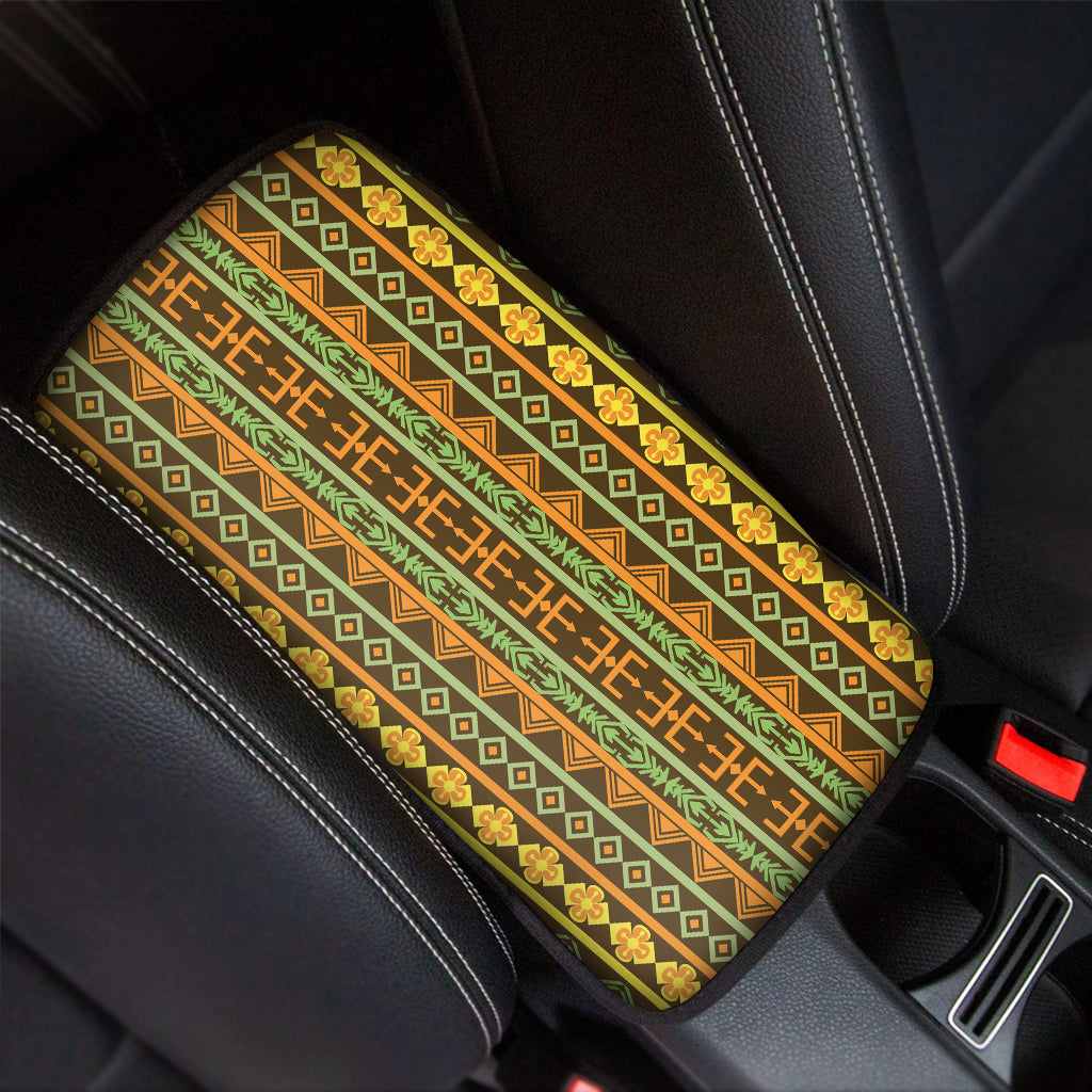 African Tribal Inspired Pattern Print Car Center Console Cover