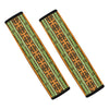 African Tribal Inspired Pattern Print Car Seat Belt Covers