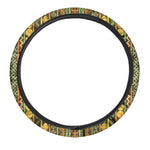 African Tribal Inspired Pattern Print Car Steering Wheel Cover