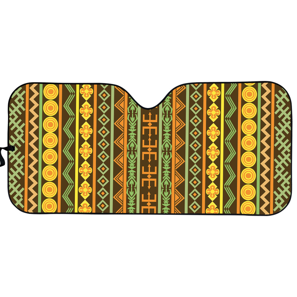 African Tribal Inspired Pattern Print Car Sun Shade