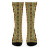 African Tribal Inspired Pattern Print Crew Socks