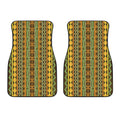 African Tribal Inspired Pattern Print Front Car Floor Mats