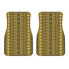 African Tribal Inspired Pattern Print Front Car Floor Mats