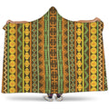 African Tribal Inspired Pattern Print Hooded Blanket