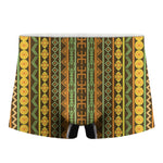 African Tribal Inspired Pattern Print Men's Boxer Briefs