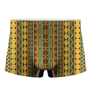 African Tribal Inspired Pattern Print Men's Boxer Briefs