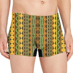 African Tribal Inspired Pattern Print Men's Boxer Briefs