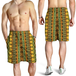 African Tribal Inspired Pattern Print Men's Shorts