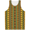 African Tribal Inspired Pattern Print Men's Tank Top