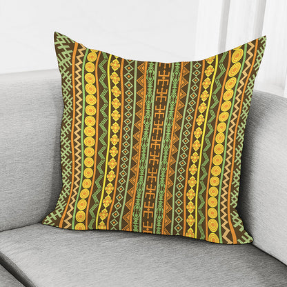 African Tribal Inspired Pattern Print Pillow Cover