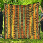 African Tribal Inspired Pattern Print Quilt