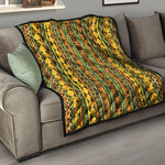 African Tribal Inspired Pattern Print Quilt
