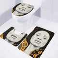 African Woman Print 3 Piece Bath Mat Set