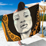 African Woman Print Beach Sarong Wrap